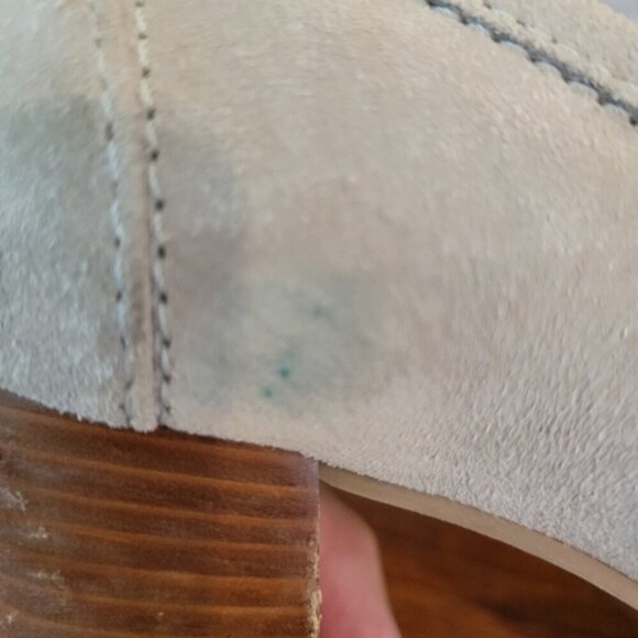 Hogl Women's Size 9 Gray Taupe Suede Almond Closed Toe Slip On 3.5" Heel Shoe - Picture 10 of 10